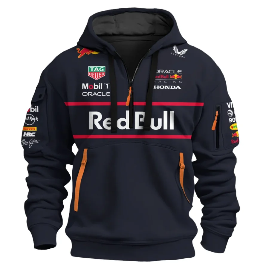 2025 Red Bull Racing F1 Exclusive Logo Hoodie Half Zip BLRBR10525A23HZ