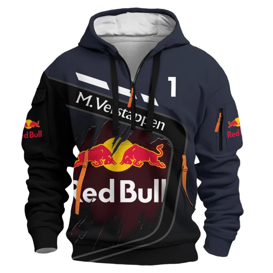 Max Verstappen Red Bull Racing F1 Exclusive Hoodie Half Zipper BLRBR20525A3HDF