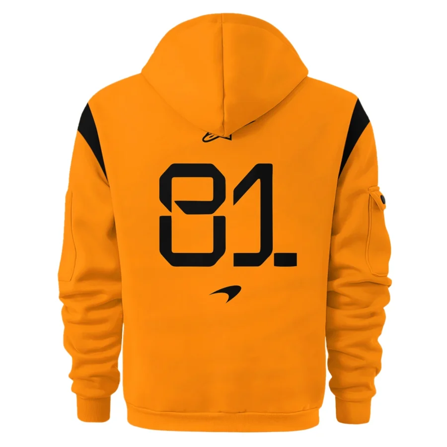 Oscar Piastri McLaren Formula One Exclusive Hoodie Half Zipper BLF1180525A3HDF
