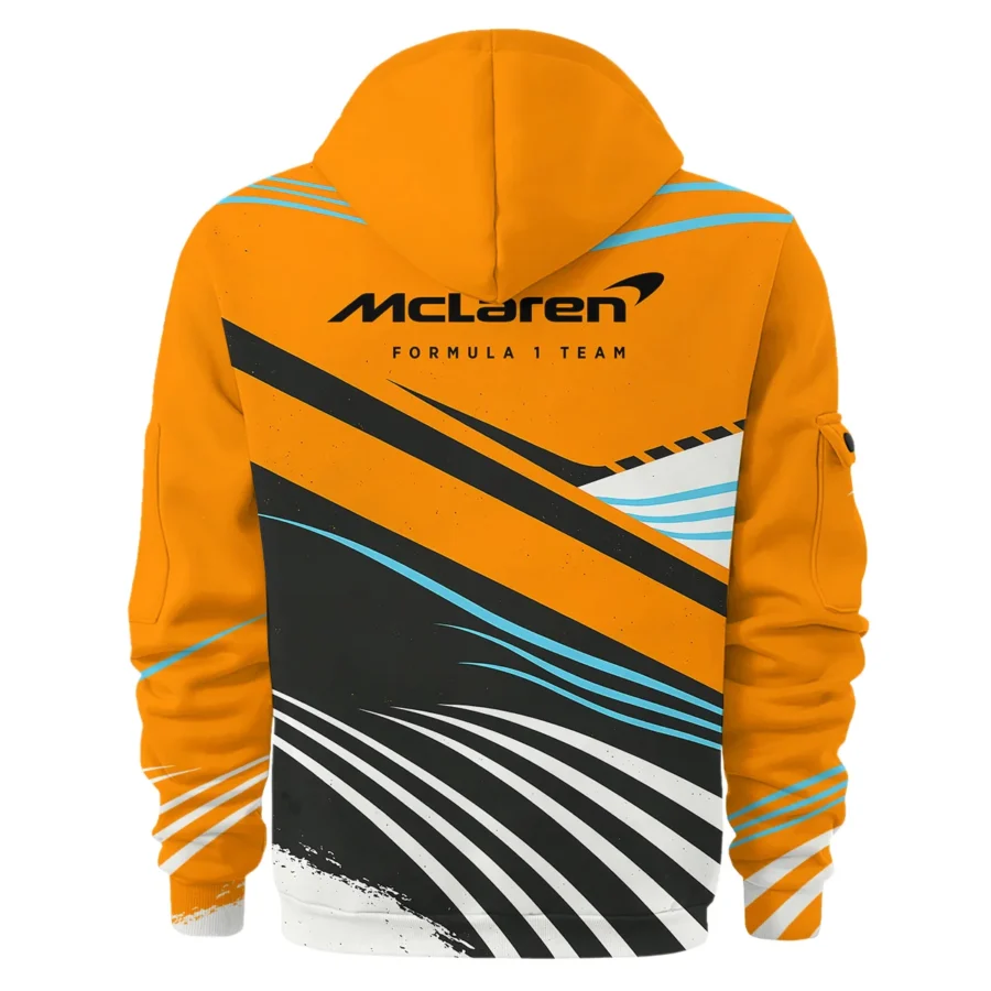 Waves Pattern McLaren F1 Exclusive Hoodie Half Zipper BLF131525A1HDF