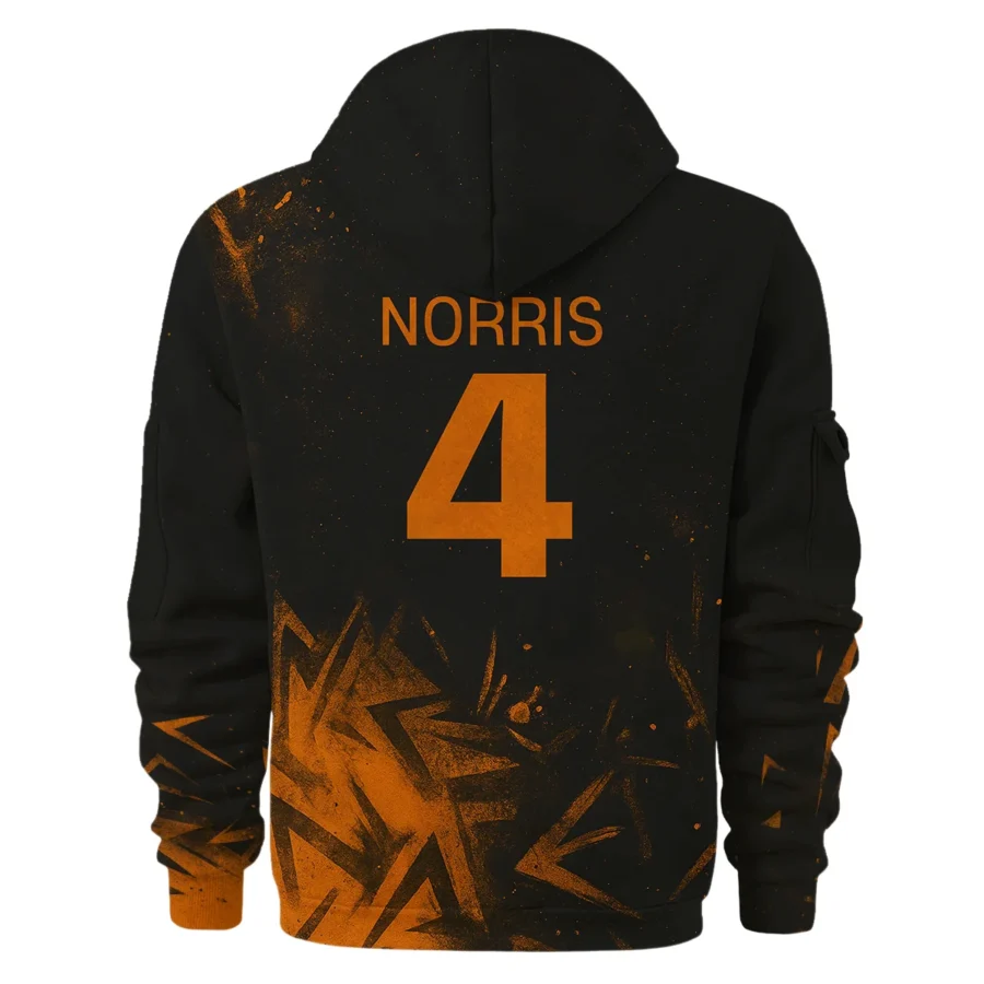 Lando Norris McLaren F1 Exclusive Logo Hoodie Half Zip BLMCL3525A3NR3HZ
