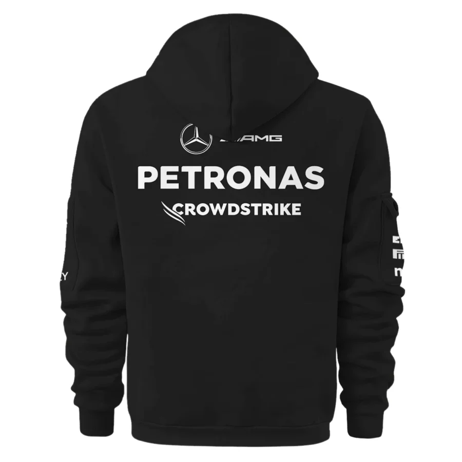 2025 Team Mercedes-AMG Petronas F1 Exclusive Logo Hoodie Half Zip BLMER6525A13HZ