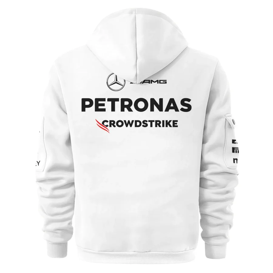 2025 Team Mercedes-AMG Petronas F1 Exclusive Logo Hoodie Half Zip BLMER6525A23HZ
