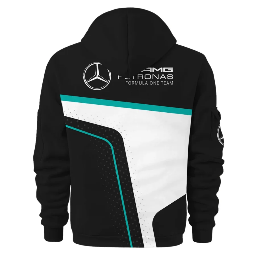 Limited Edition Mercedes-AMG Petronas F1 Exclusive Logo Hoodie Half Zip BLMER6525A53HZ