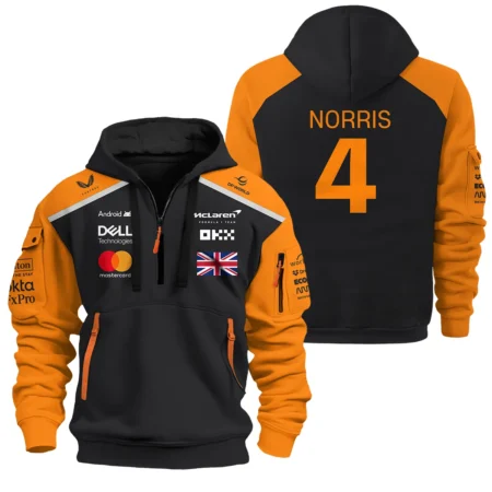 Lando Norris McLaren Formula One Exclusive Logo Hoodie Half Zipper BLF1290325A2MCLHDF