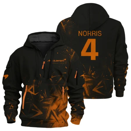 Lando Norris McLaren F1 Exclusive Logo Hoodie Half Zip BLMCL3525A3NR3HZ Lando Norris McLaren F1 Exclusive Logo Hoodie Half Zip BLMCL3525A3NR3HZ