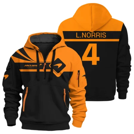 Lando Norris McLaren F1 Exclusive Logo Hoodie Half Zip BLMCL5525A13HZ Lando Norris McLaren F1 Exclusive Logo Hoodie Half Zip BLMCL5525A13HZ