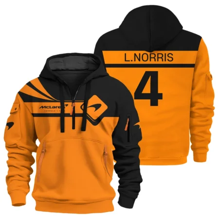 Lando Norris McLaren F1 Exclusive Logo Hoodie Half Zip BLMCL5525A23HZ Lando Norris McLaren F1 Exclusive Logo Hoodie Half Zip BLMCL5525A23HZ