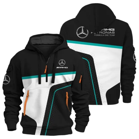 Limited Edition Mercedes-AMG Petronas F1 Exclusive Logo Hoodie Half Zip BLMER6525A53HZ Limited Edition Mercedes-AMG Petronas F1 Exclusive Logo Hoodie Half Zip BLMER6525A53HZ