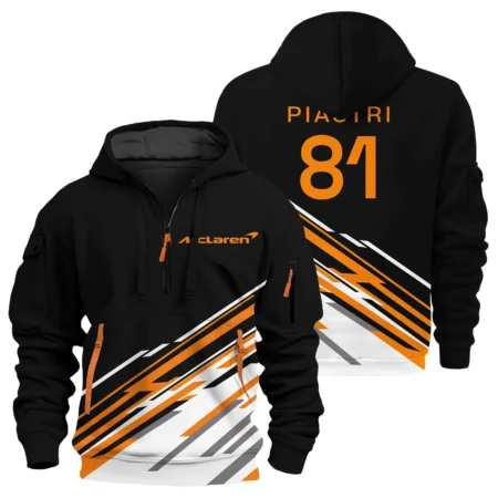 Oscar Piastri McLaren F1 Exclusive Logo Hoodie Half Zip BLOP10425A23HZ Oscar Piastri McLaren F1 Exclusive Logo Hoodie Half Zip BLOP10425A23HZ