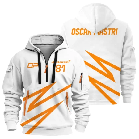 Oscar Piastri McLaren F1 Exclusive Logo Hoodie Half Zip BLOP10425A43HZ