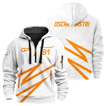 Oscar Piastri McLaren F1 Exclusive Logo Hoodie Half Zip BLOP10425A43HZ Oscar Piastri McLaren F1 Exclusive Logo Hoodie Half Zip BLOP10425A43HZ