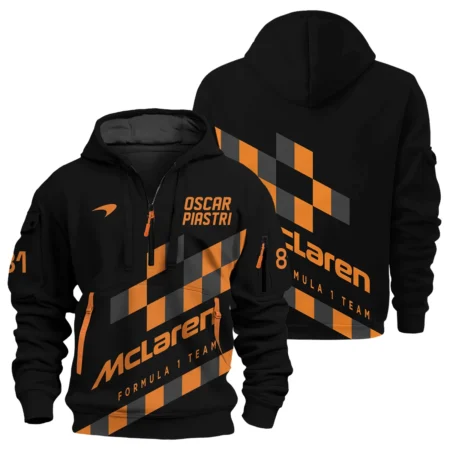 Oscar Piastri McLaren F1 Exclusive Logo Hoodie Half Zip BLOP10425A63HZ Oscar Piastri McLaren F1 Exclusive Logo Hoodie Half Zip BLOP10425A63HZ