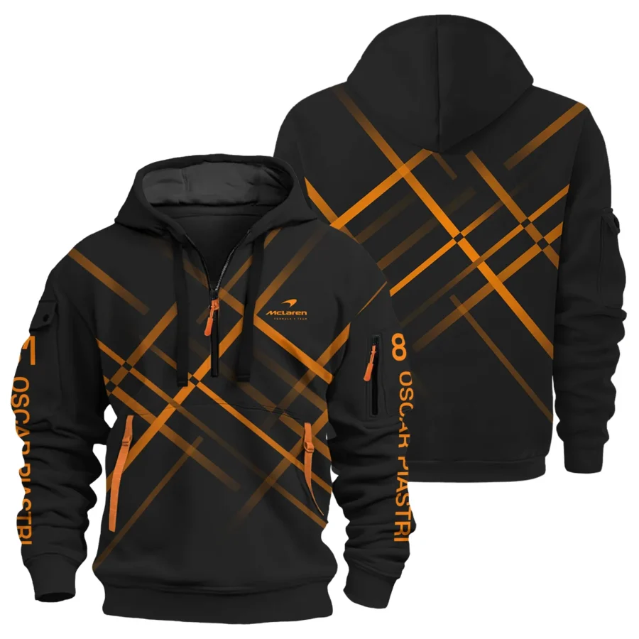 Oscar Piastri McLaren F1 Exclusive Logo Hoodie Half Zip BLOP3425A23HZ