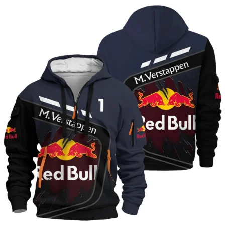 Max Verstappen Red Bull Racing F1 Exclusive Hoodie Half Zipper BLRBR20525A3HDF