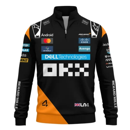 Lando Norris McLaren Formula One Exclusive Quarter-Zip Sweatshirt BLF1180525A2QZS