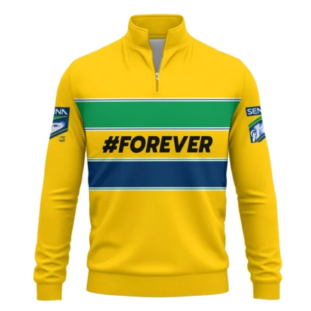 Forever Senna Formula One Exclusive Quarter-Zip Sweatshirt BLF1190525A1QZS