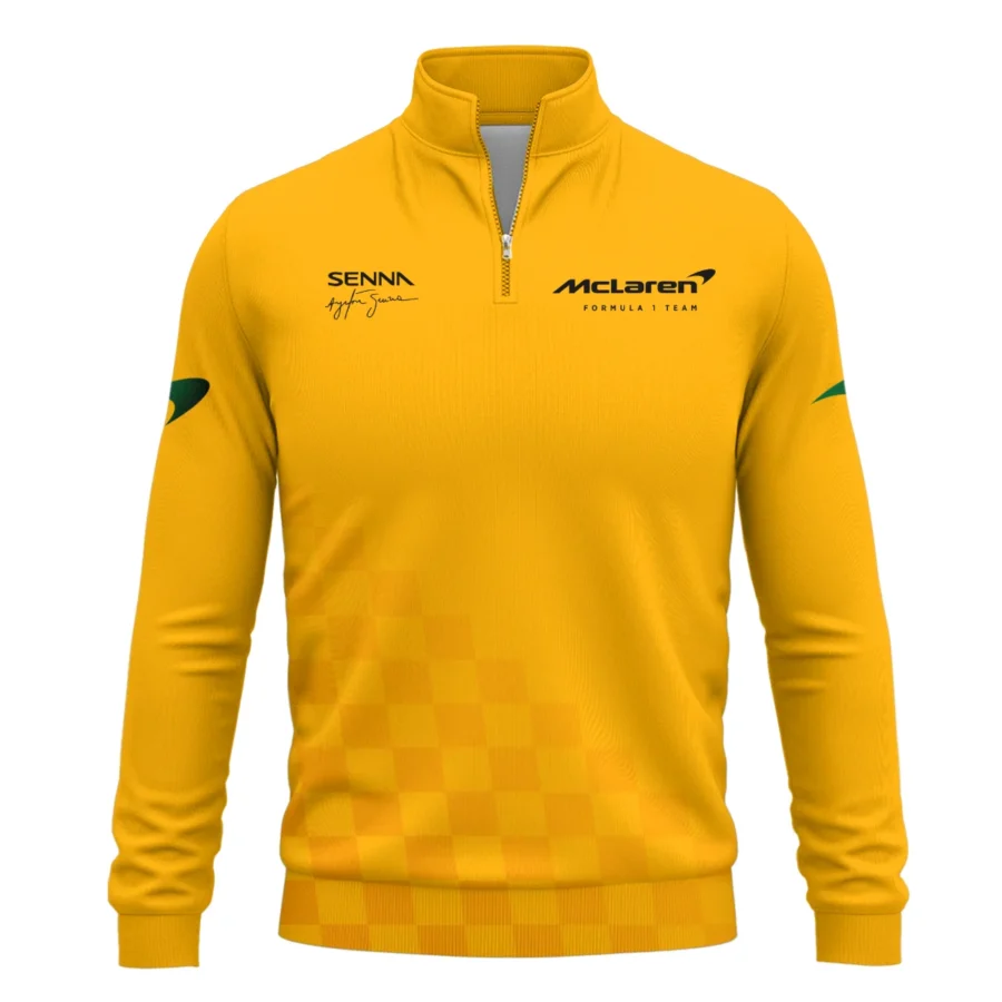 Forever Senna McLaren Formula One Exclusive Quarter-Zip Sweatshirt BLF1190525A3QZS