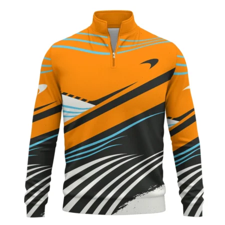Waves Pattern McLaren F1 Exclusive Quarter-Zip Sweatshirt BLF131525A1QZS