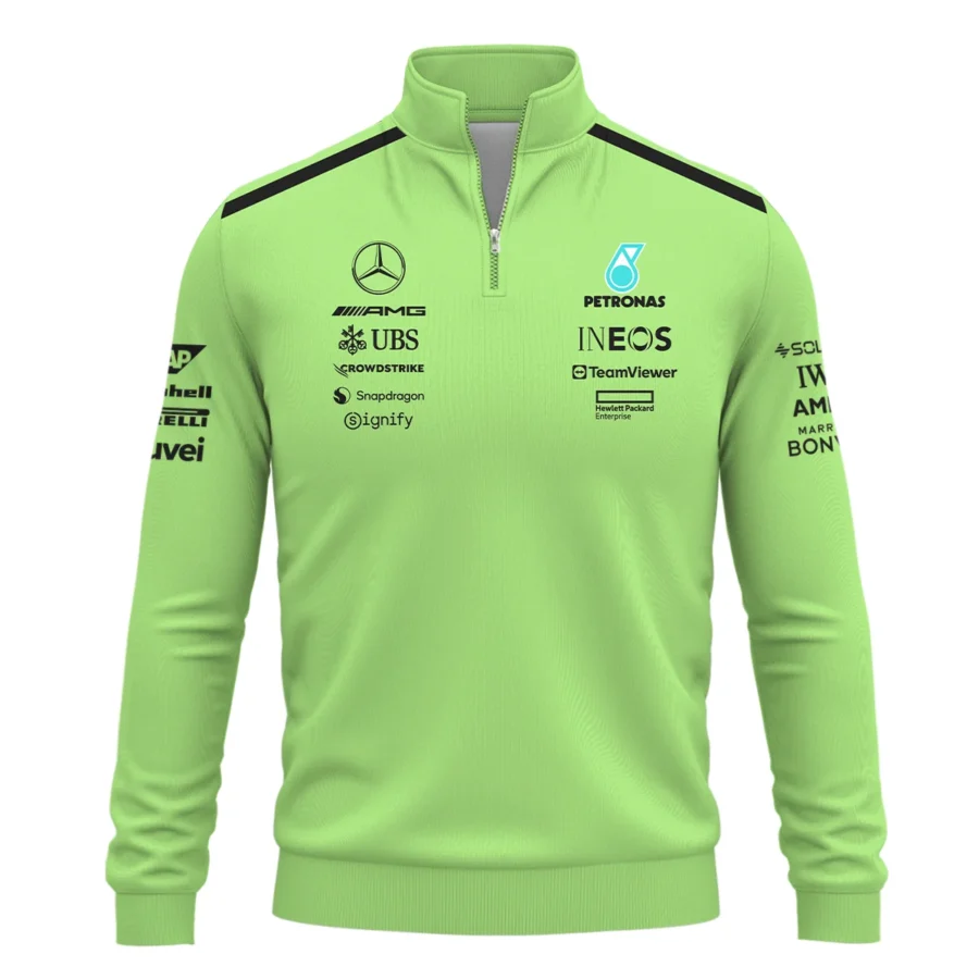Mercedes-AMG Petronas F1 Quarter-Zip Sweatshirt All Over Prints BLMER6525A4QTZ
