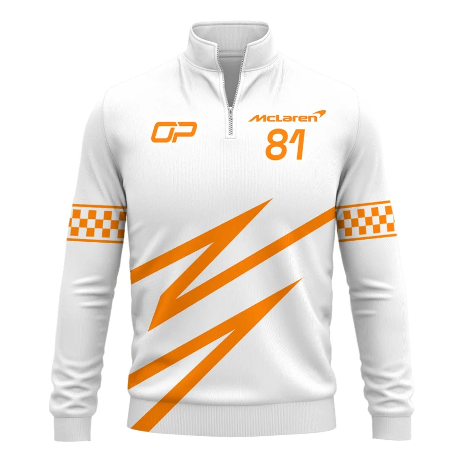 Oscar Piastri McLaren F1 Quarter-Zip Sweatshirt All Over Prints BLOP10425A4QTZ