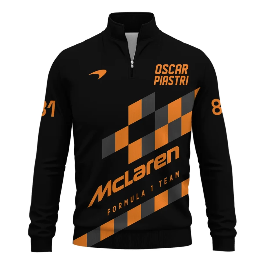 Oscar Piastri McLaren F1 Quarter-Zip Sweatshirt All Over Prints BLOP10425A6QTZ