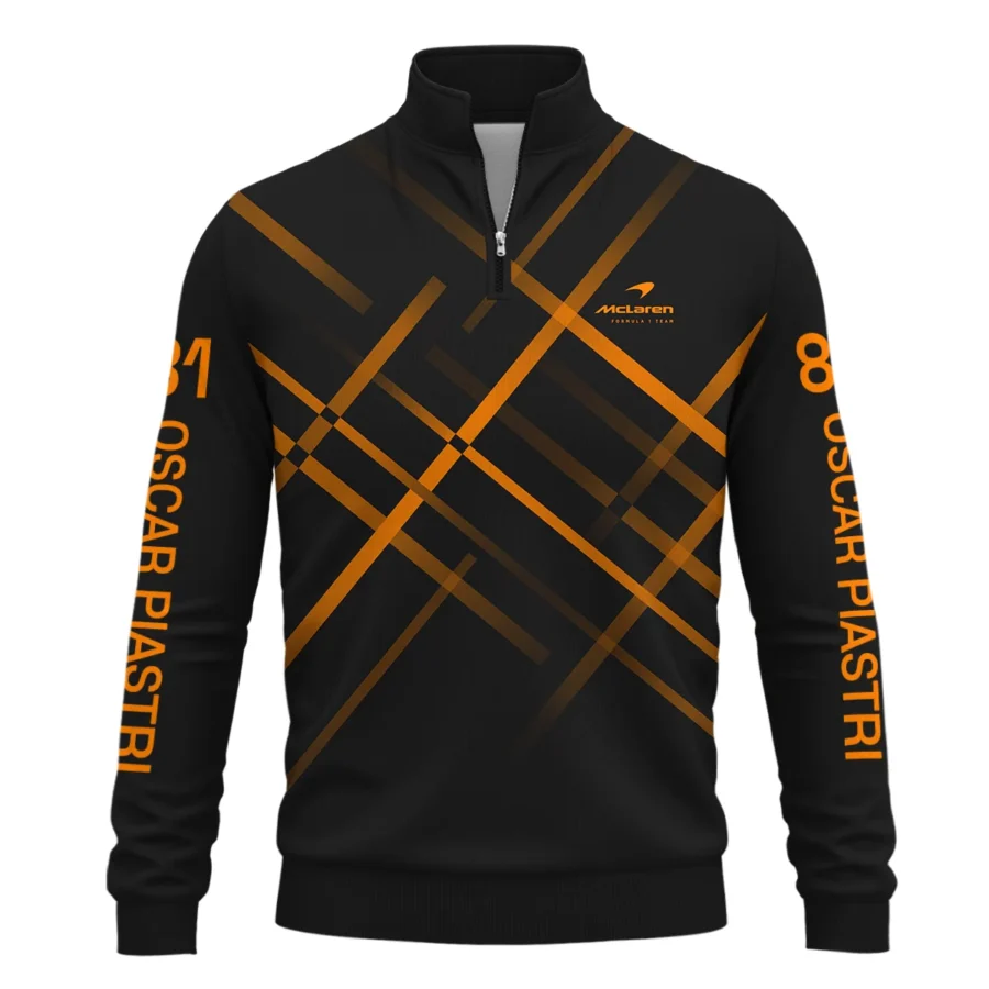Oscar Piastri McLaren F1 Quarter-Zip Sweatshirt All Over Prints BLOP3425A2QTZ