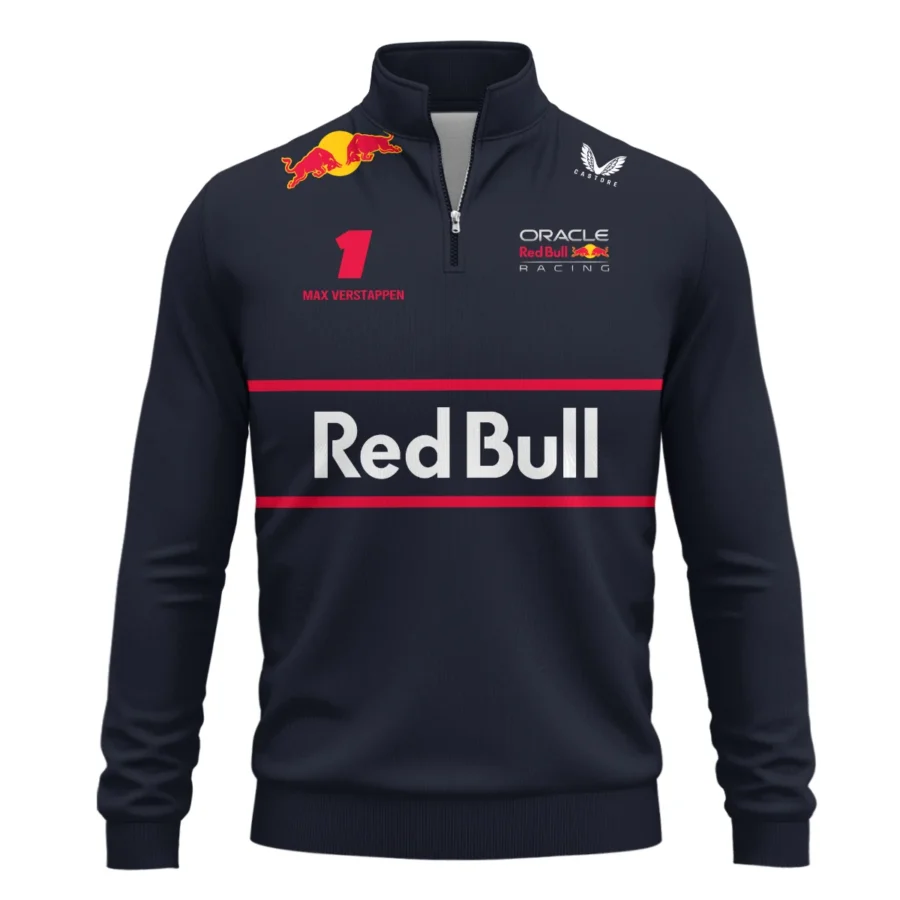 Max Verstappen Red Bull Racing F1 Quarter-Zip Sweatshirt All Over Prints BLRBR10525A1QTZ