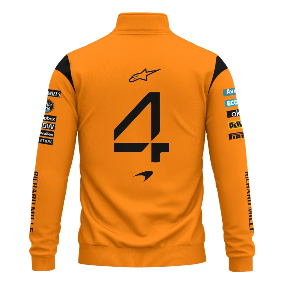 Lando Norris McLaren Formula One Exclusive Quarter-Zip Sweatshirt BLF1180525A1QZS