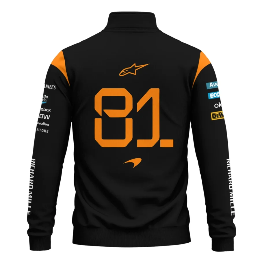 Oscar Piastri McLaren Formula One Exclusive Quarter-Zip Sweatshirt BLF1180525A4QZS