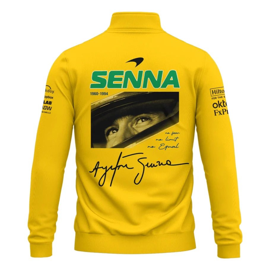 Ayrton Senna McLaren Formula One Exclusive Quarter-Zip Sweatshirt BLF1190525A2QZS