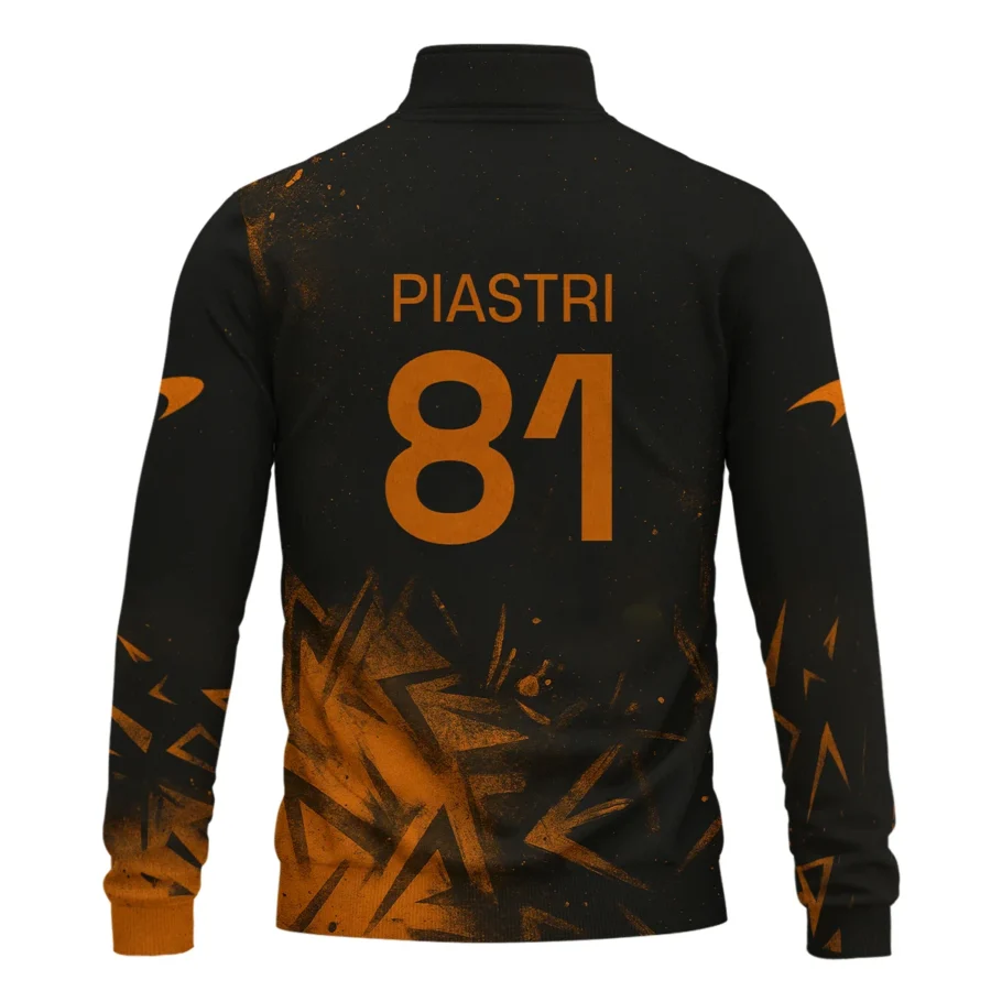 Oscar Piastri McLaren F1 Quarter-Zip Sweatshirt All Over Prints BLMCL3525A3OPQTZ