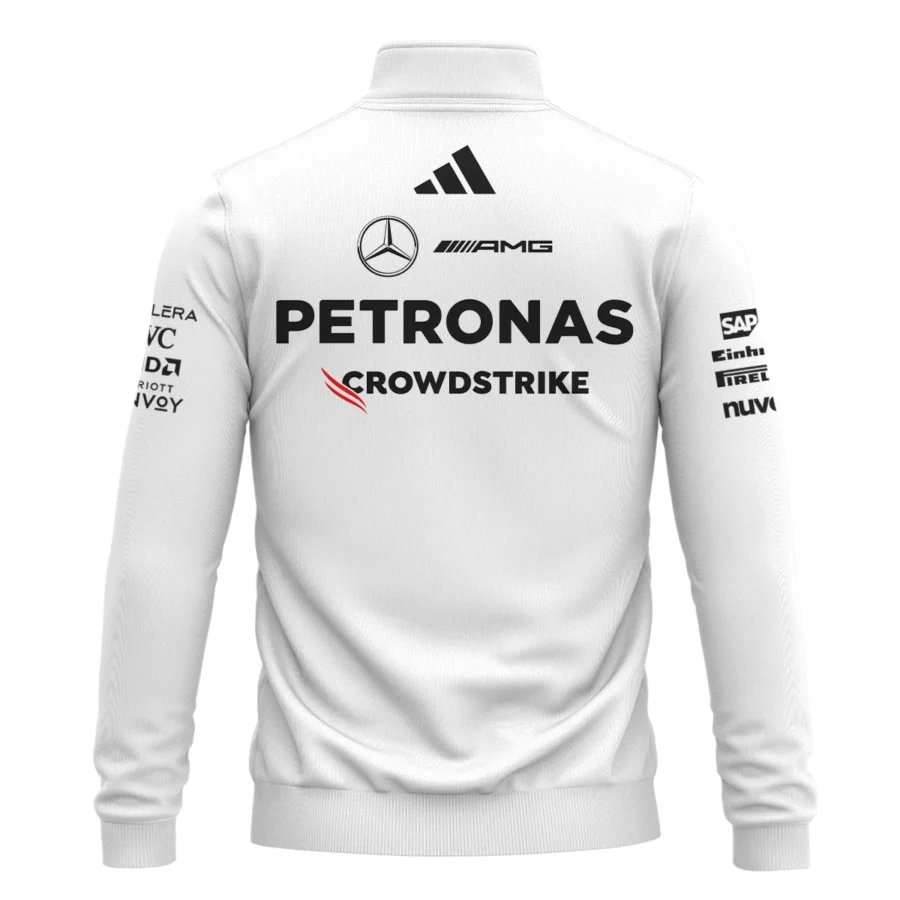 2025 Team Mercedes-AMG Petronas F1 Quarter-Zip Sweatshirt All Over Prints BLMER6525A2QTZ
