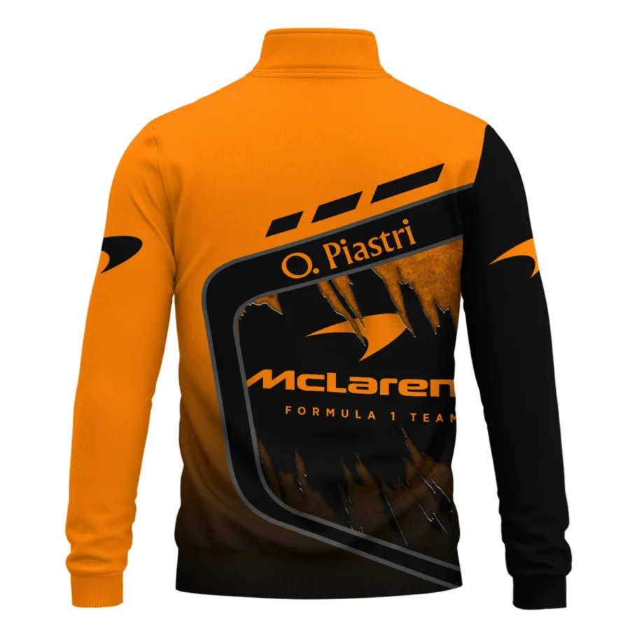 Oscar Piastri McLaren F1 Quarter-Zip Sweatshirt All Over Prints BLOP3425A1QTZ
