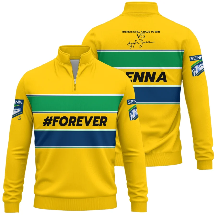 Forever Senna Formula One Exclusive Quarter-Zip Sweatshirt BLF1190525A1QZS