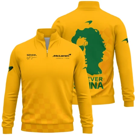 Forever Senna McLaren Formula One Exclusive Quarter-Zip Sweatshirt BLF1190525A3QZS