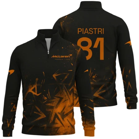 Oscar Piastri McLaren F1 Quarter-Zip Sweatshirt All Over Prints BLMCL3525A3OPQTZ Oscar Piastri McLaren F1 Quarter-Zip Sweatshirt All Over Prints BLMCL3525A3OPQTZ