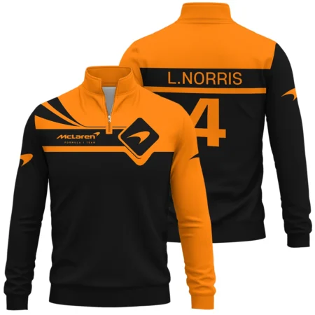 Lando Norris McLaren F1 Quarter-Zip Sweatshirt All Over Prints BLMCL5525A1QTZ Lando Norris McLaren F1 Quarter-Zip Sweatshirt All Over Prints BLMCL5525A1QTZ