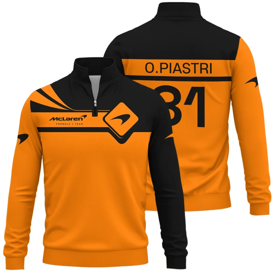 Oscar Piastri McLaren F1 Quarter-Zip Sweatshirt All Over Prints BLMCL5525A4QTZ