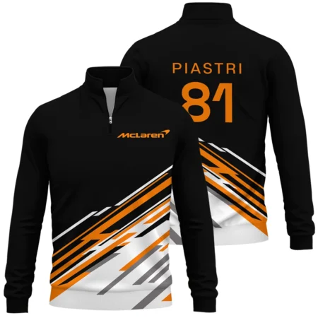 Oscar Piastri McLaren F1 Quarter-Zip Sweatshirt All Over Prints BLOP10425A2QTZ Oscar Piastri McLaren F1 Quarter-Zip Sweatshirt All Over Prints BLOP10425A2QTZ