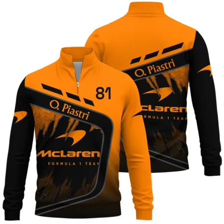 Oscar Piastri McLaren F1 Quarter-Zip Sweatshirt All Over Prints BLOP3425A1QTZ Oscar Piastri McLaren F1 Quarter-Zip Sweatshirt All Over Prints BLOP3425A1QTZ