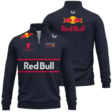 Max Verstappen Red Bull Racing F1 Quarter-Zip Sweatshirt All Over Prints BLRBR10525A1QTZ Max Verstappen Red Bull Racing F1 Quarter-Zip Sweatshirt All Over Prints BLRBR10525A1QTZ