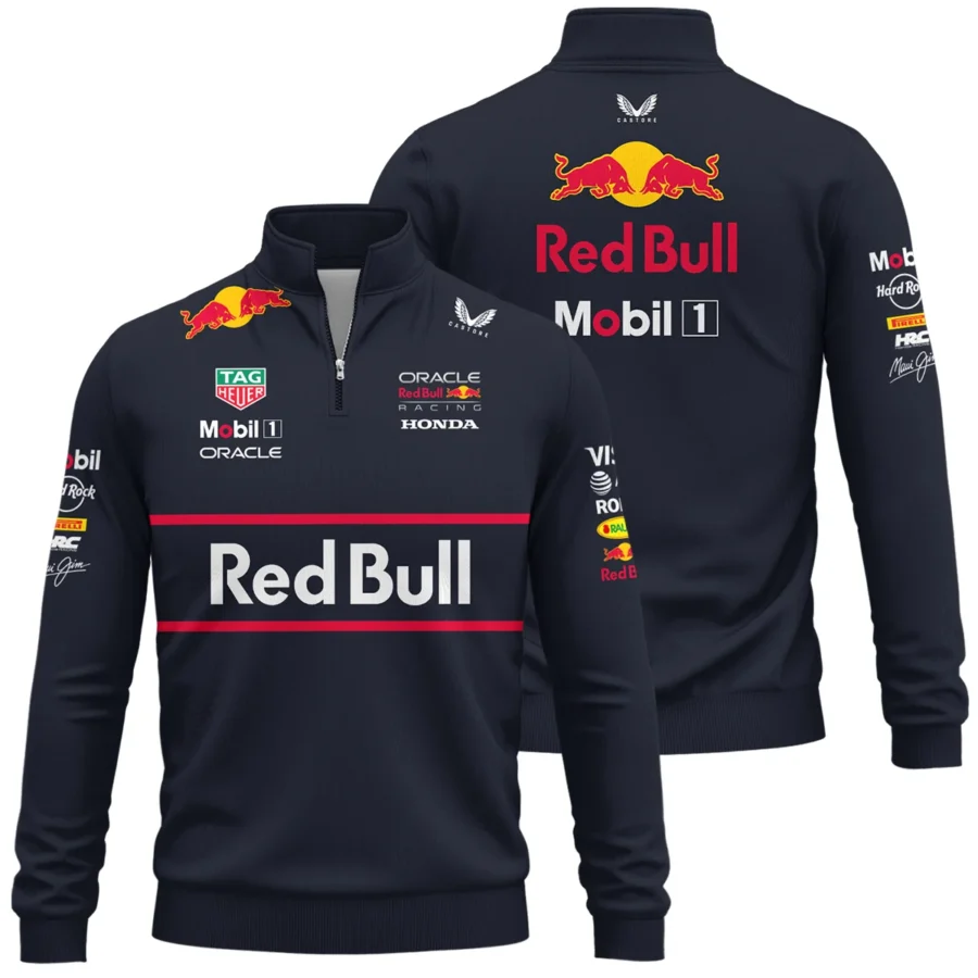 2025 Red Bull Racing F1 Quarter-Zip Sweatshirt All Over Prints BLRBR10525A2QTZ