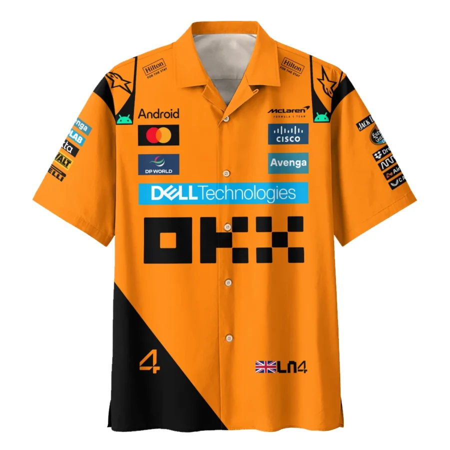 Lando Norris McLaren Formula One Exclusive Hawaiian Shirt BLF1180525A1HW