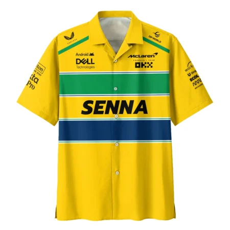Ayrton Senna McLaren Formula One Exclusive Hawaiian Shirt BLF1190525A2HW
