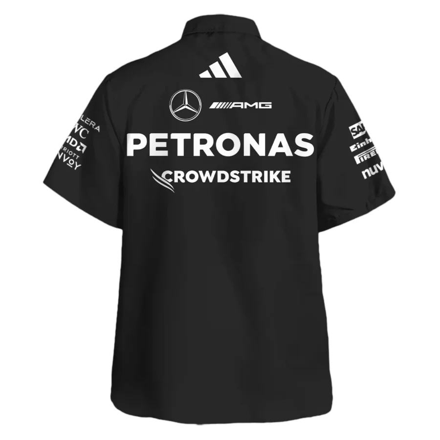 2025 Team Mercedes-AMG Petronas F1 Hawaiian Shirt All Over Prints BLMER6525A1HW