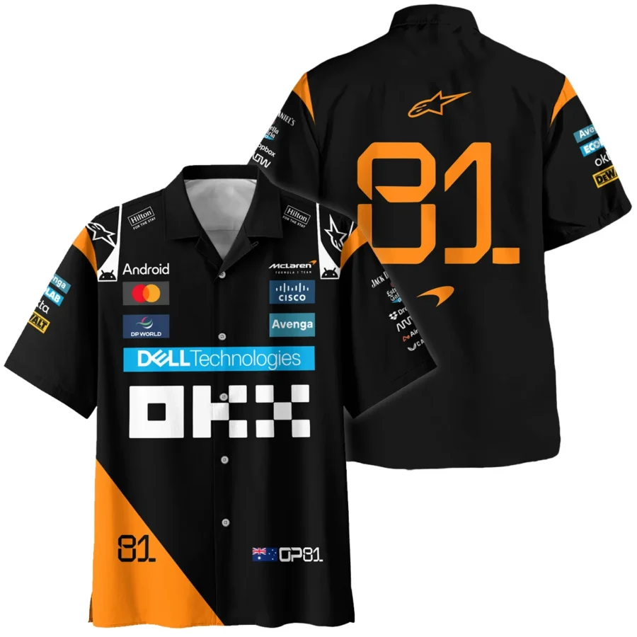 Oscar Piastri McLaren Formula One Exclusive Hawaiian Shirt BLF1180525A4HW