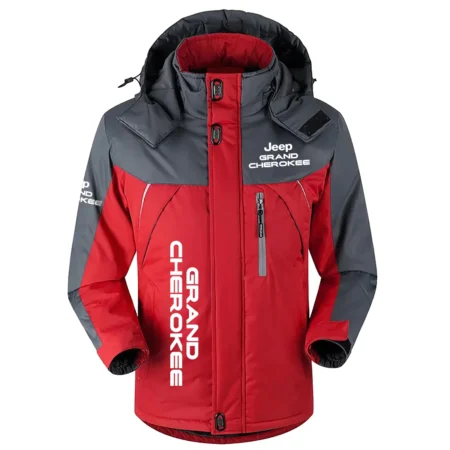 Grand Cherokee Exclusive Logo Outdoor Plush Charging Suit Waterproof Windproof Jacket Detachable Hood BLC21525A1GCK