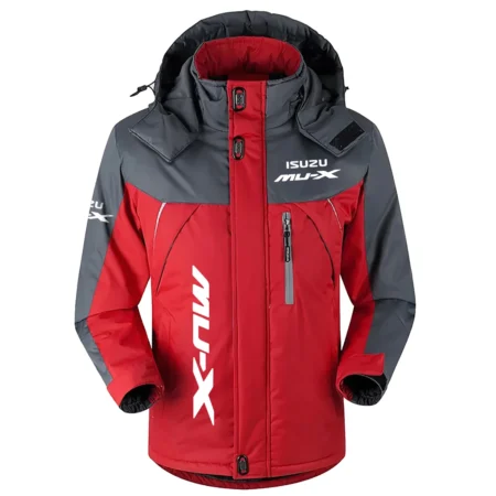 MU-X Exclusive Logo Outdoor Plush Charging Suit Waterproof Windproof Jacket Detachable Hood BLC21525A1MUX