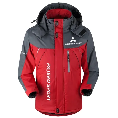 Pajero Sport Exclusive Logo Outdoor Plush Charging Suit Waterproof Windproof Jacket Detachable Hood BLC21525A1PJS